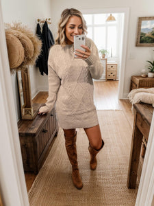 Cable Knit Sweater Dresses