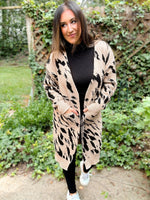 Load image into Gallery viewer, Harper Heavyweight Animal Print Cardigan
