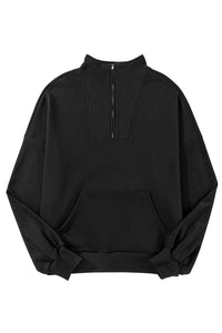 Quarter Zip Pocket Sweatshirt