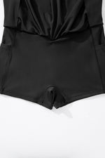 Load image into Gallery viewer, Black Tummy Control Cross Waist Skorts
