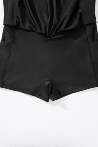 Black Tummy Control Cross Waist Skorts