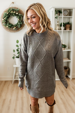 Load image into Gallery viewer, Cable Knit Sweater Dresses
