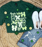 Load image into Gallery viewer, Green Bow Collage Tee
