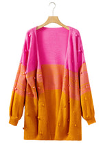 Load image into Gallery viewer, Pink and Orange Ombre Cardigan
