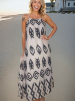 Load image into Gallery viewer, Black Geometric Sundress
