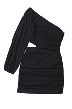 Load image into Gallery viewer, Black One Shoulder Bodycon
