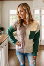 Load image into Gallery viewer, Aubreigh Cable Knit Sweater
