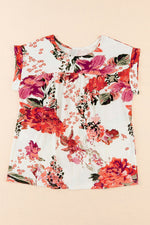 Load image into Gallery viewer, Red Floral Print Blouse
