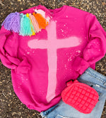 Load image into Gallery viewer, Graffiti Cross Sweatshirts
