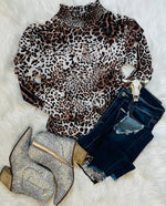 Load image into Gallery viewer, Brown Leopard Mesh Bodysuit
