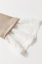 Load image into Gallery viewer, Ray of Sunshine Lace Cuff Top
