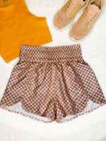 Load image into Gallery viewer, Cheyenne Athleisure Checkered Shorts
