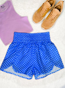 Cheyenne Athleisure Checkered Shorts